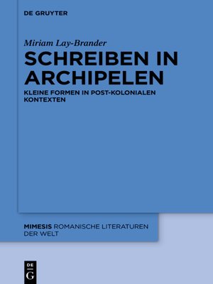 cover image of Schreiben in Archipelen